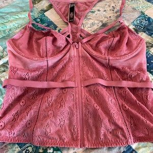 Victoria’s Secret zip up cami corset 36C